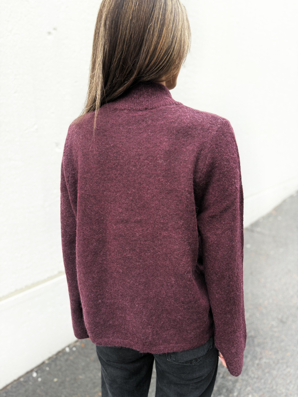 Lulu Knit Half Zip - Fig - Image 3