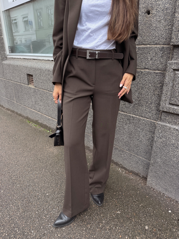 Rita Wide Pant - Delicioso Melange - Image 1