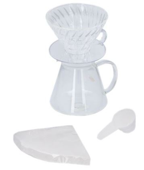 Hario V60 Glass Bryggesett