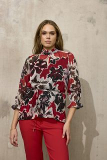 Ze-Ze Clio bluse med 3/4-dels arm