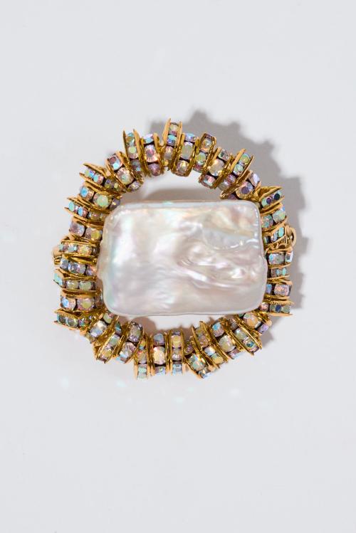 MINI PARIS BROOCH GOLD 