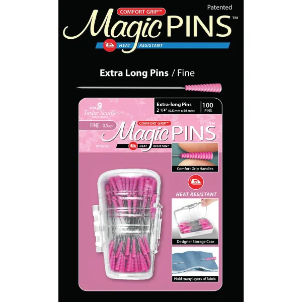 219720  Magic Pins Extra Long Fine 100pc 