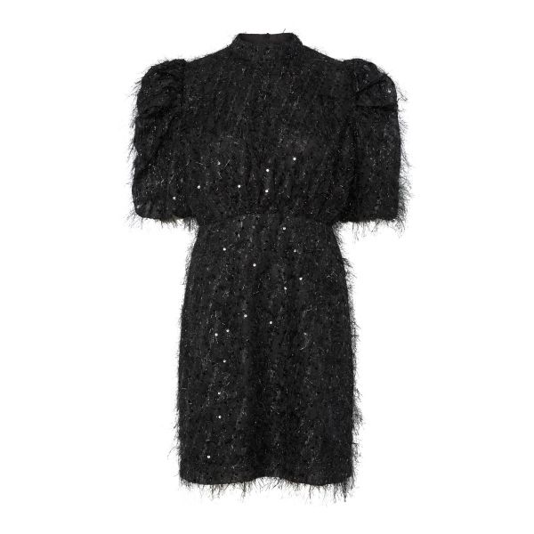  Ilza 2/4 Sequin Dress - Black