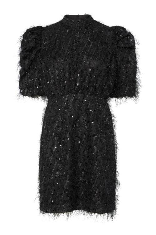  Ilza 2/4 Sequin Dress - Black