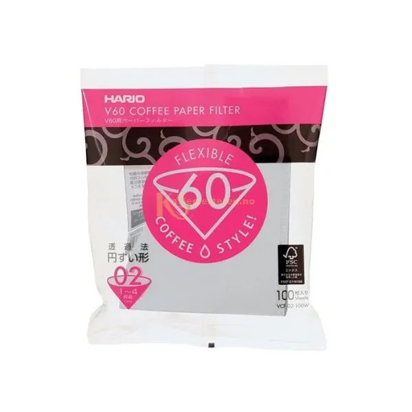 HARIO 02 V60 PAPIRFILTRE 100 STK 02