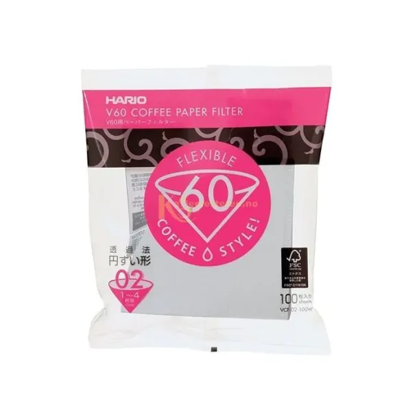 HARIO 02 V60 PAPIRFILTRE 100 STK 02