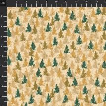 We love  Christmas-Beige gold grønn juletrær