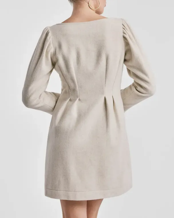 Tailored Mini Dress - Vintage White  - Image 2