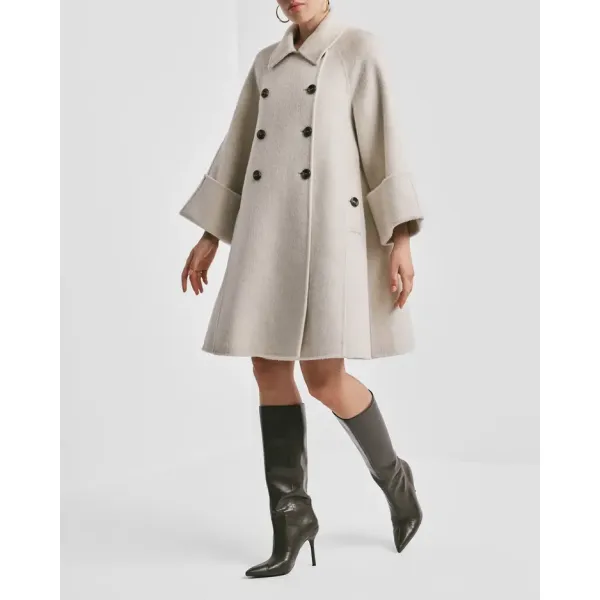 Tailored Coat - Vintage White
