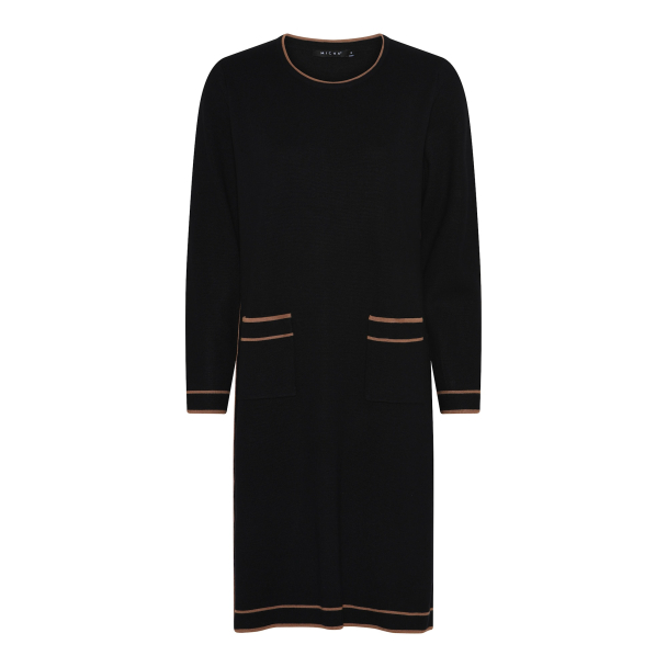Kjole 115 927 Svart/Cognac