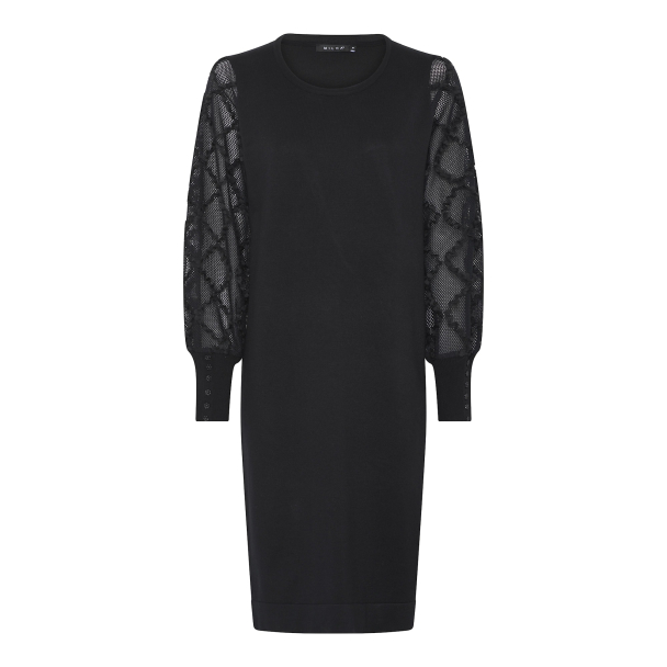 Kjole m/blonder 115 916 Svart - Image 2