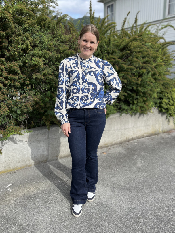 PZCarrie Bluse Blå - Image 1