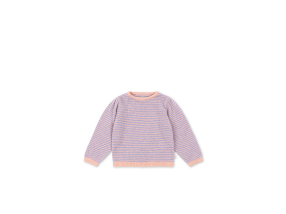 Berle Puff Knit Sweater, Prple/Pink Dolphin - Konges Sløjd