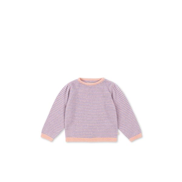 Berle Puff Knit Sweater, Prple/Pink Dolphin - Konges Sløjd