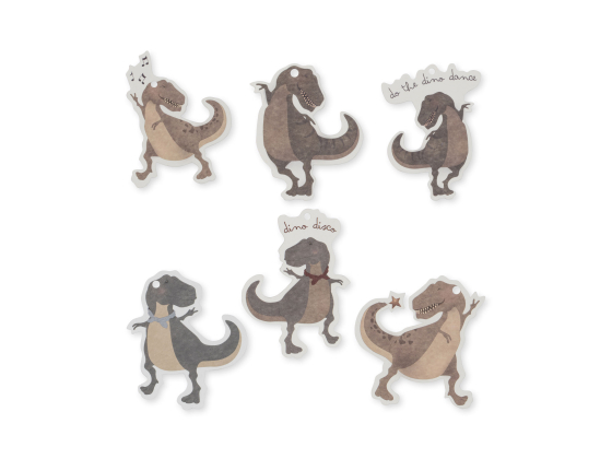 Gift Tags 12pk, Dino - Konges Sløjd