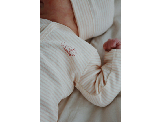 Fio Onesie, Tea Stripe Gray Dawn - Fanga / Konges Sløjd
