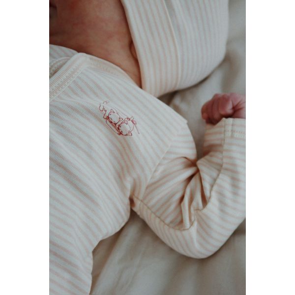 Fio Onesie, Tea Stripe Gray Dawn - Fanga / Konges Sløjd