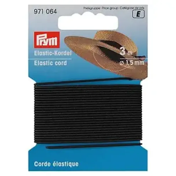 Prym Elastisk strikk 1,5mm 3m  - Image 1