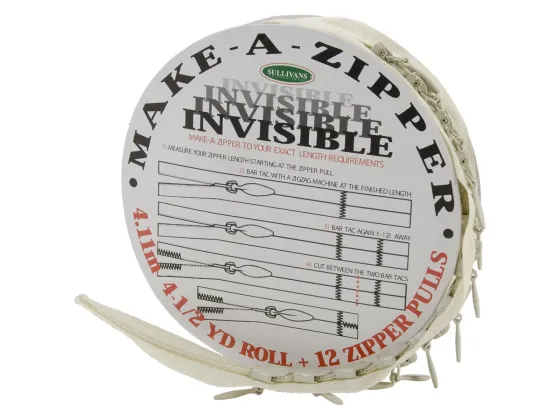 96074 Usynlig glidel&aring;s 4mm crem