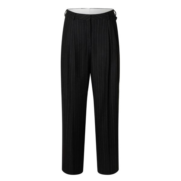 Malia Manteco Pant - Black Pin Stripe 