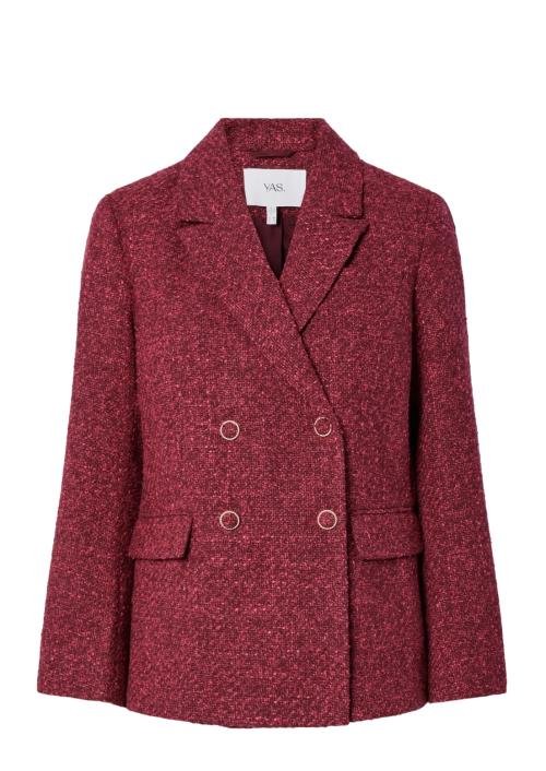 Petra Boucle Blazer - Tibetan Red Pink Melange 