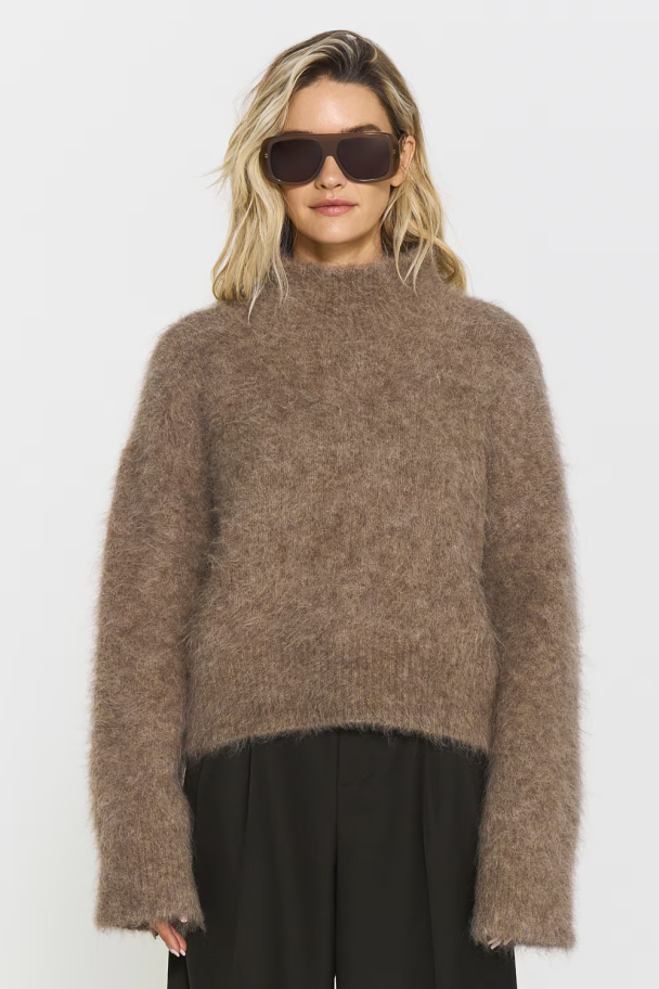 Ritva Knitted Sweater - Hazelnut  - Image 1