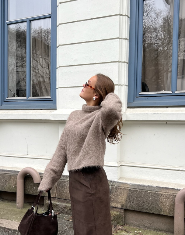 Ritva Knitted Sweater - Hazelnut  - Image 2