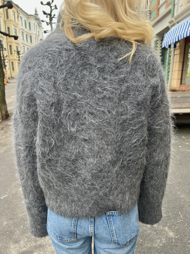 Ritva Knitted Sweater - Grey Melange  - Image 5