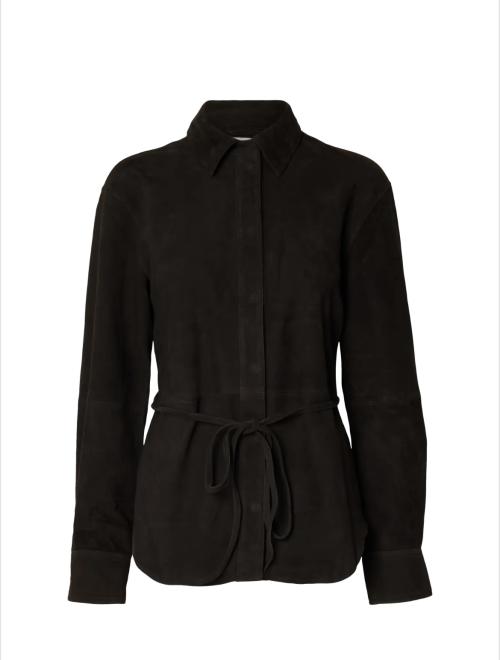 Fia Suede Shirt - Espresso 