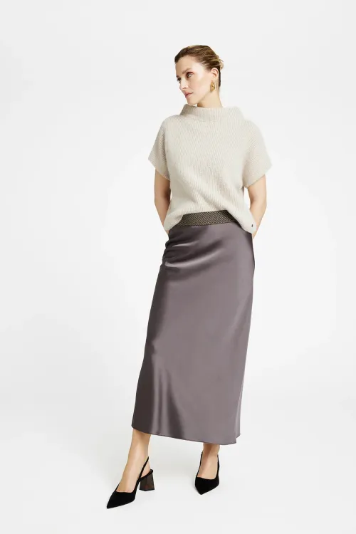 Elly, bias cut long skirt