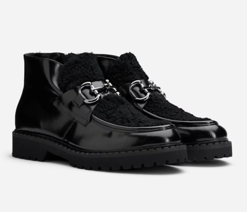 High Black Shoe Buckle Loafer - Sankar Black 1132VA      |      High Shoe Buckle Loafer - Sankar Black 1132VA fra Laura Bellariva
