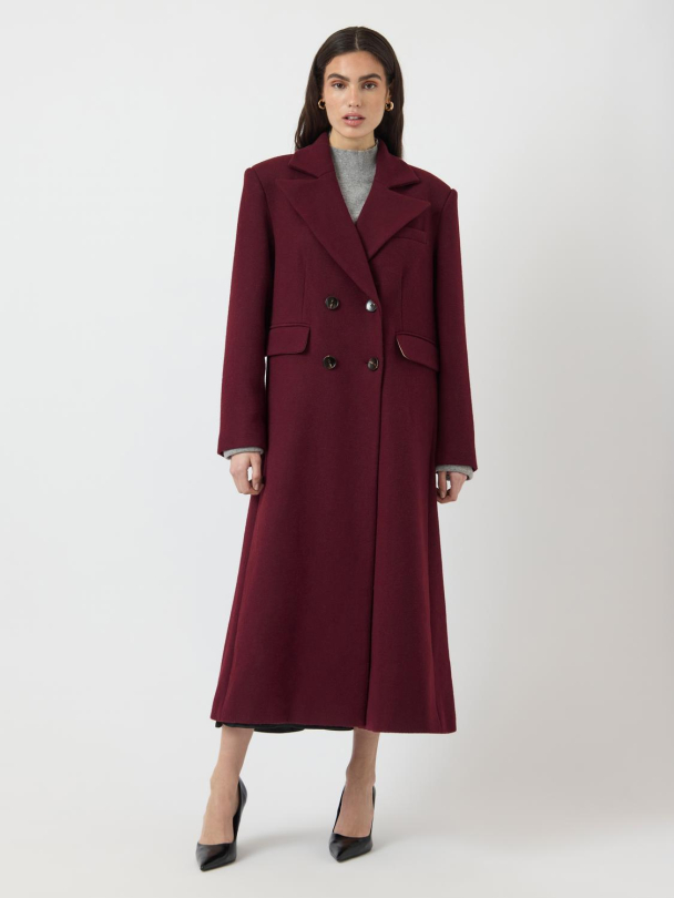 Royla Wool Blend Long Coat - Port Royale  - Image 4