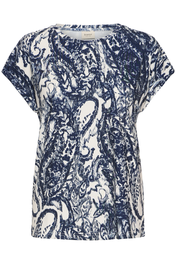 FRseen T-skjorte Paisley Blå - Image 1