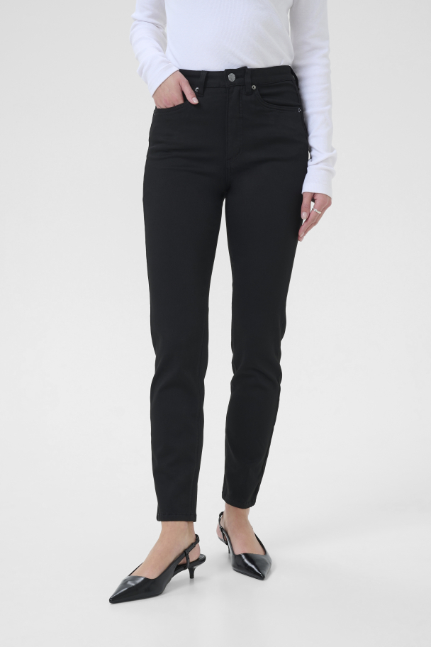 KAwillow HW Slim Fit Jeans Svart - Image 2