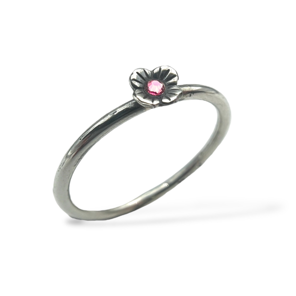 Ring - Potentia m. krystall, oksidert