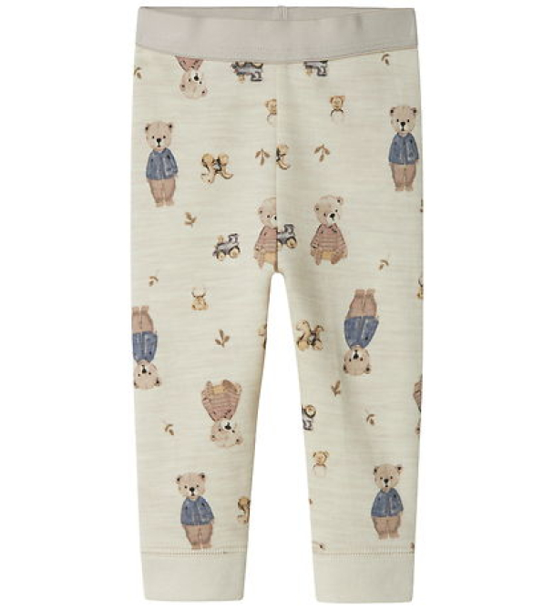 NBNWup ulleggings, beige - Image 1