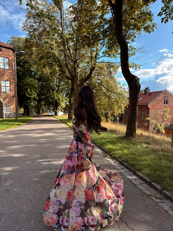 Organza Belt Dress -  Winter Breeze  - Image 3