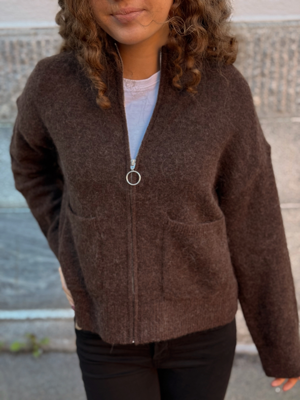 Sia Ras Zipper Cardigan - Delicioso  - Image 1