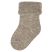 Wool Baby Sock, Brown Melange - MiniPop®