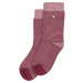 Bamboo Socks, Mini Stripe Pale Pink/Burgundy - MiniPop®