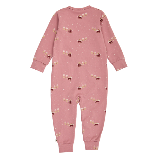 Christmas Zip Bodysuit - Nostalgia Rose/Cabernet/Balsam Creme - Image 2