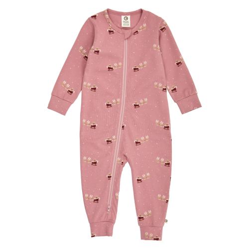 Müsli | Christmas Zip Bodysuit - Nostalgia Rose/Cabernet/Balsam Creme