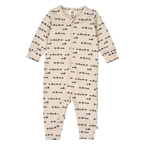 Müsli | Train Zip Bodysuit - Oak/Root/Deep Green