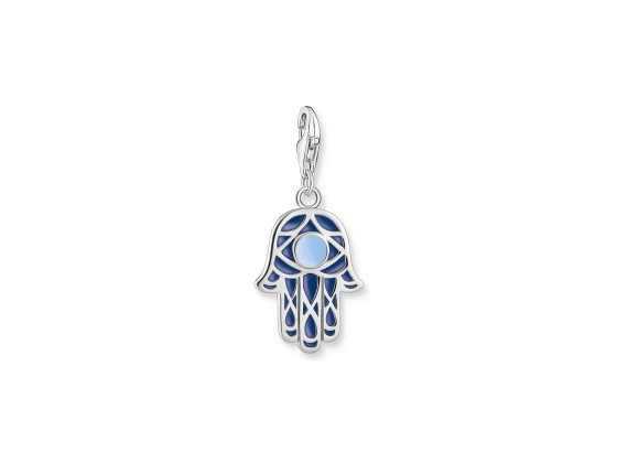 Thomas Sabo -  Blå Fatimas hånd Charm