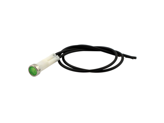 3/8 indicator light. Green, no symbol