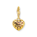 Thomas Sabo - Forgylt Rødt Hjerte Charm