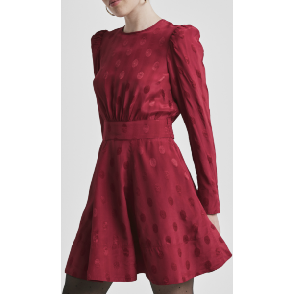 Viscose Mini Dress - Red