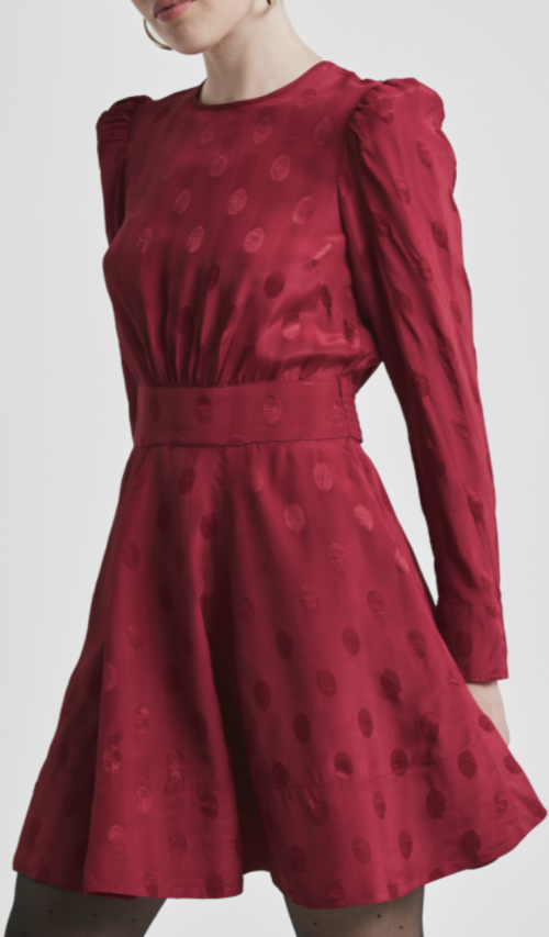 Viscose Mini Dress - Red