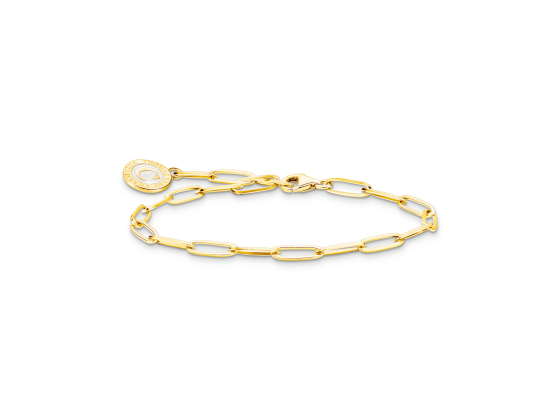 Thomas Sabo - Charm Forgylt Coin Armbånd 3,8mm