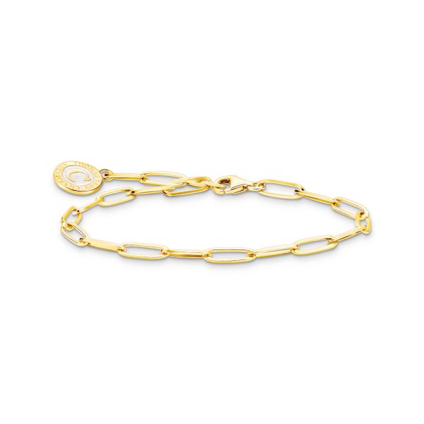Thomas Sabo - Charm Forgylt Coin Armbånd 3,8mm